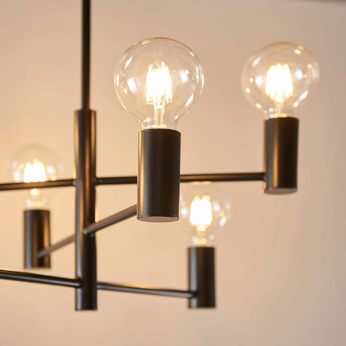 Amos Studio 6lt Semi Flush Black – from Amos Lighting + Home