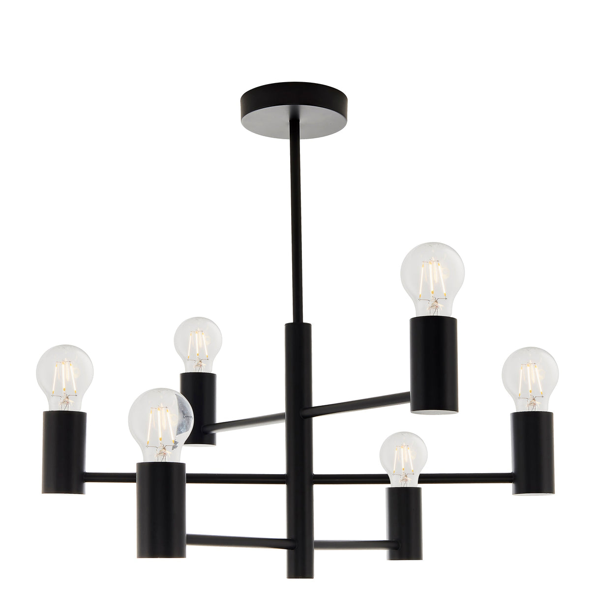 Amos Studio 6lt Semi Flush Black – from Amos Lighting + Home