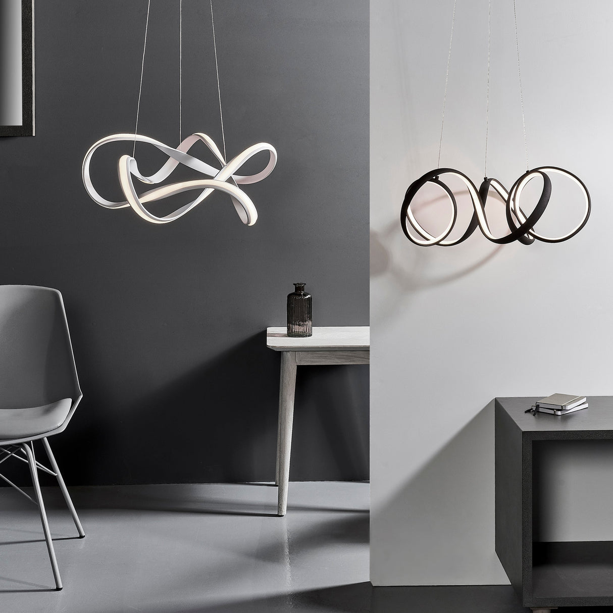 Amos Synergy LED Pendant White – from Amos Lighting + Home