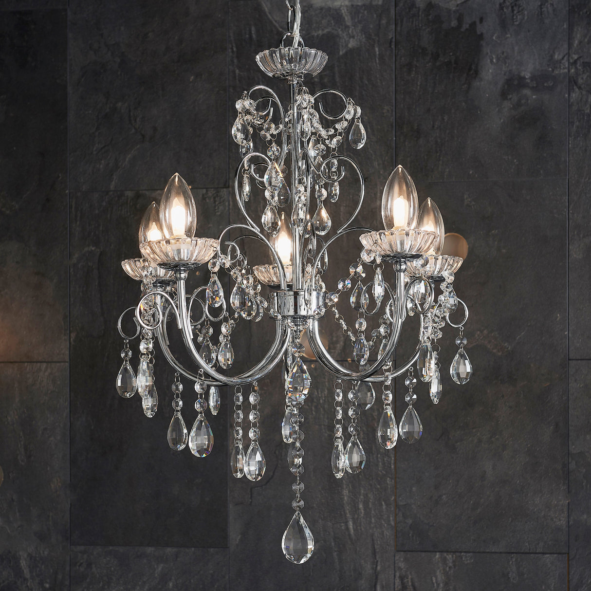 Amos Tabitha 5lt Bathroom Chandelier – from Amos Lighting + Home