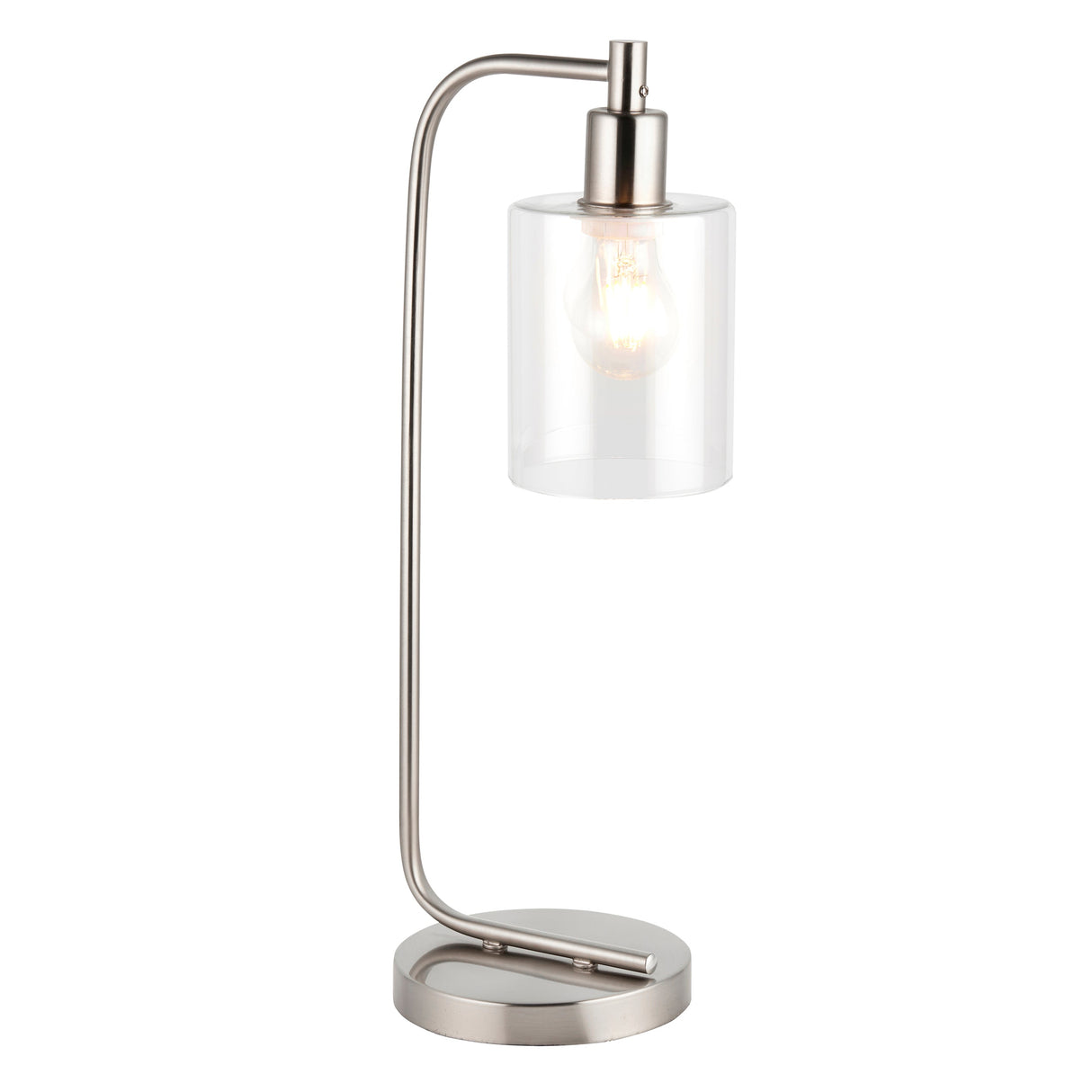 Endon Toledo Table Lamp Brushed Nickel – from Amos Lighting + Home