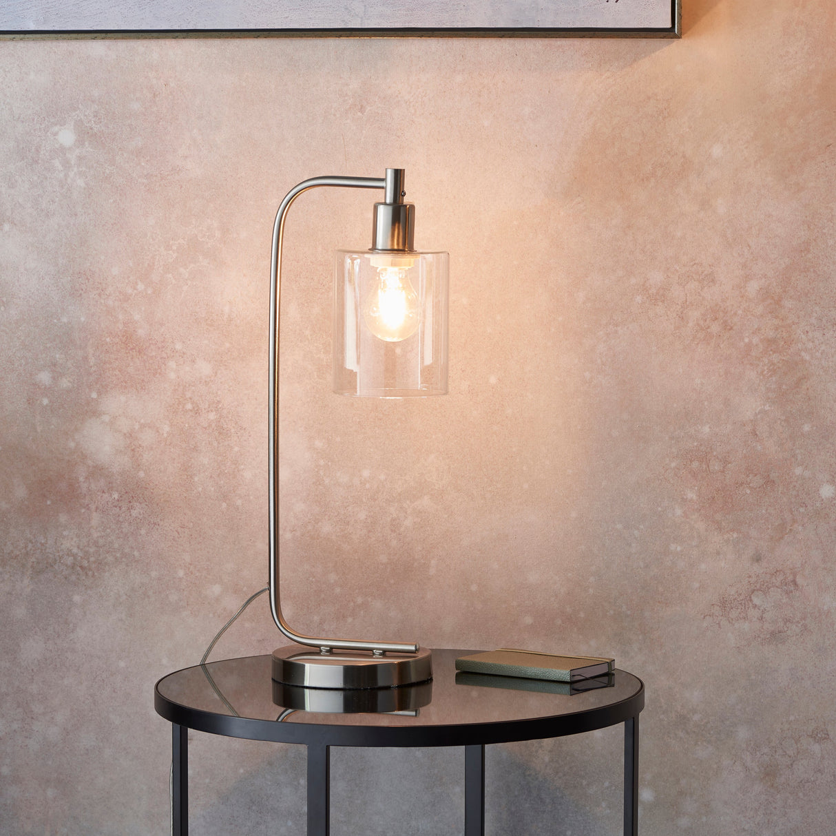 Endon Toledo Table Lamp Brushed Nickel – from Amos Lighting + Home