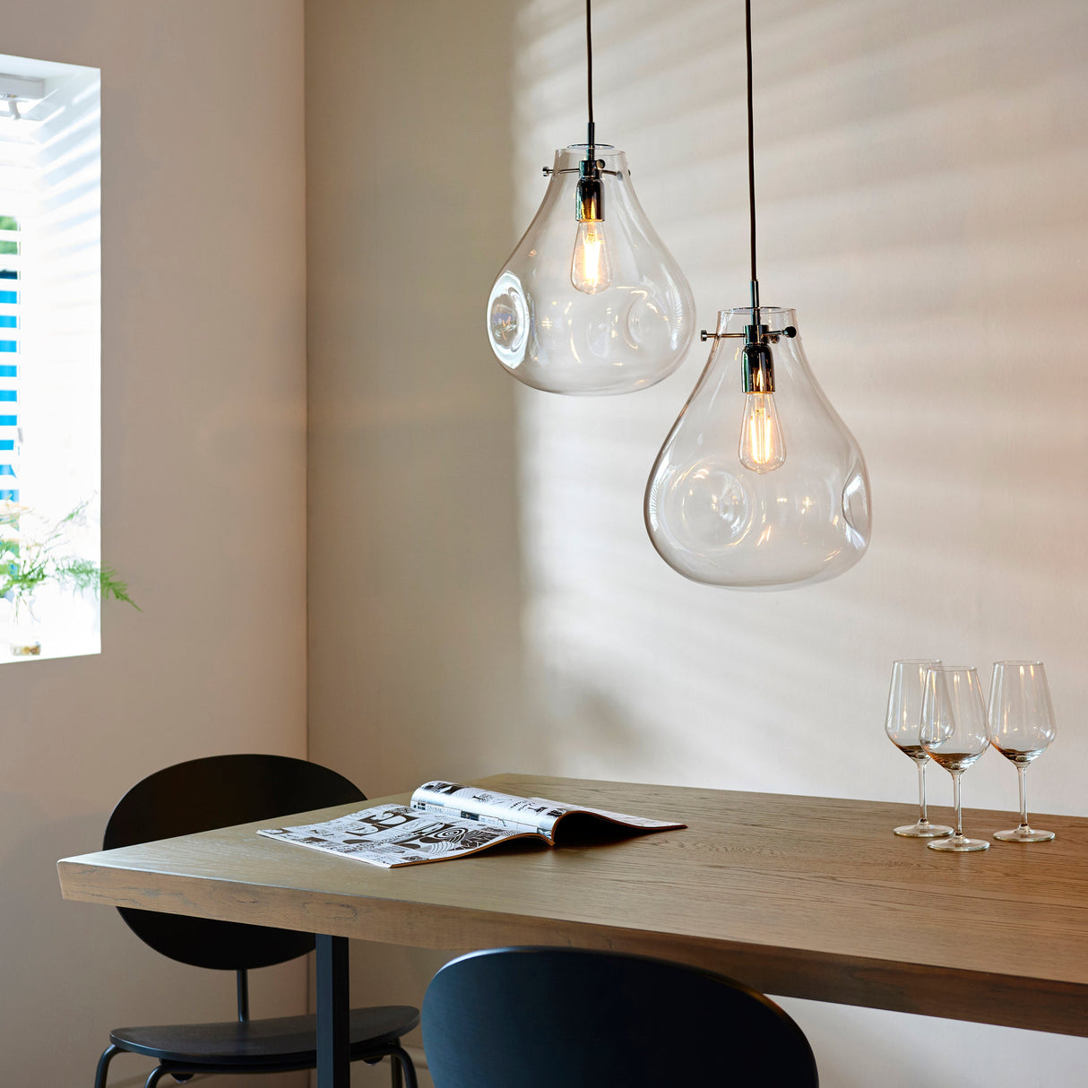 Endon Utopia Pendant Clear Glass – from Amos Lighting + Home