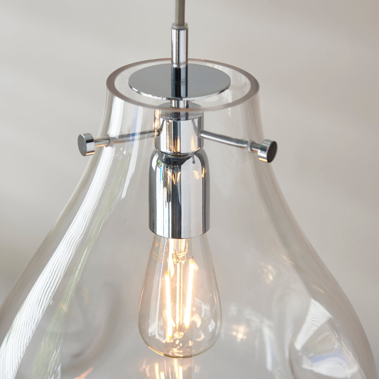 Endon Utopia Pendant Clear Glass – from Amos Lighting + Home
