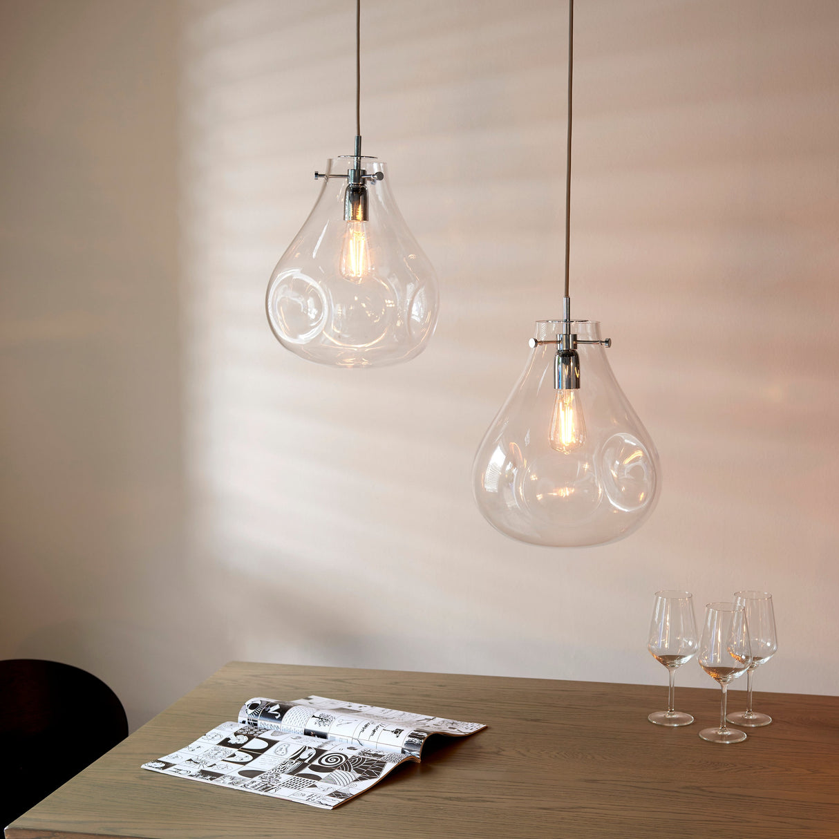 Endon Utopia Pendant Clear Glass – from Amos Lighting + Home