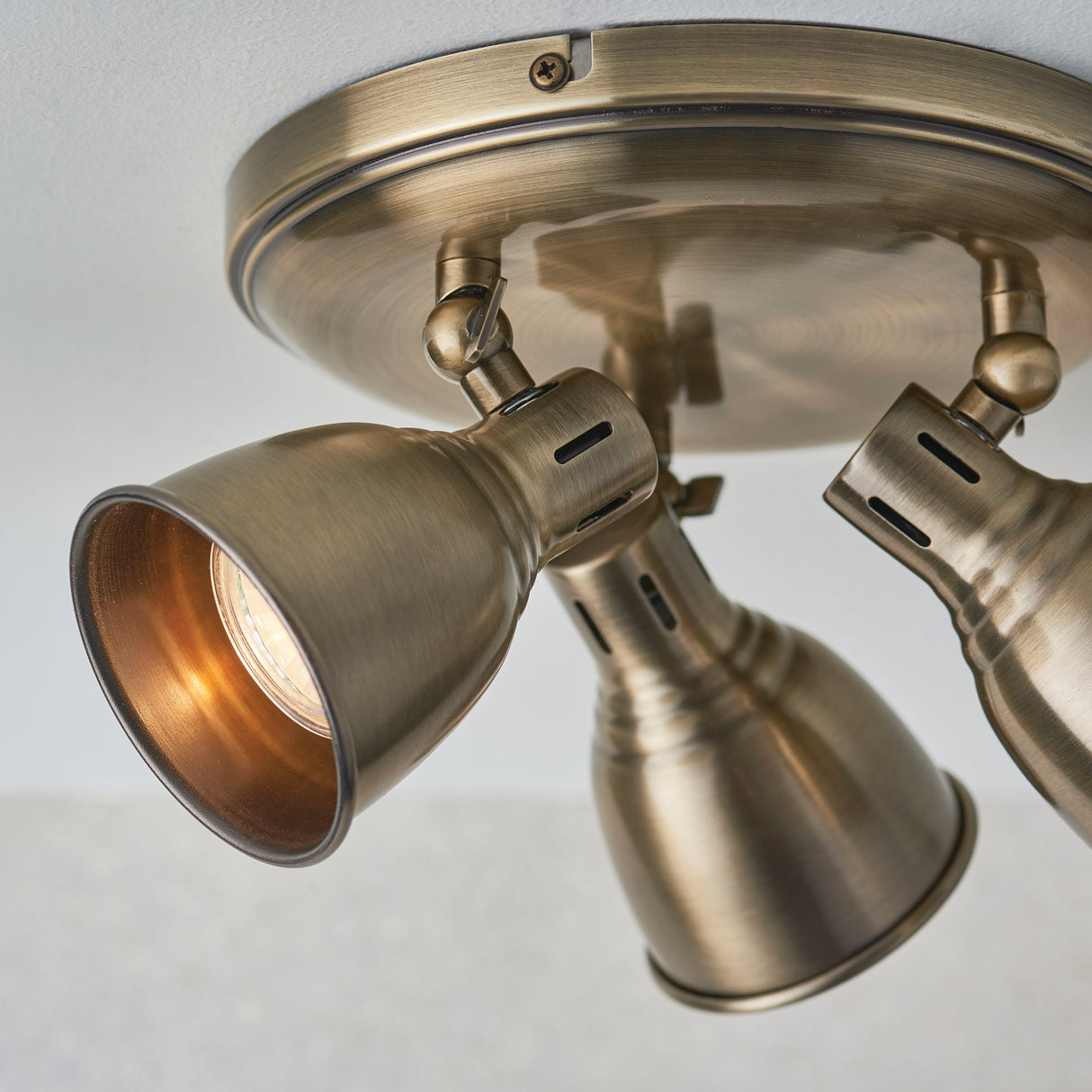 Amos Westbury 3 Light Spot Antique Brass – from Amos Lighting + Home