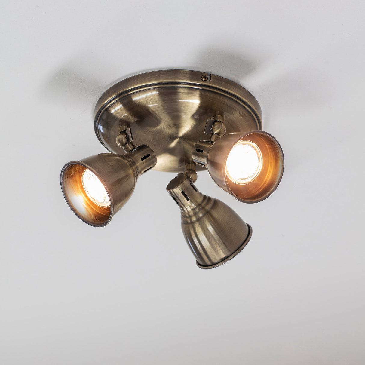 Amos Westbury 3 Light Spot Antique Brass – from Amos Lighting + Home