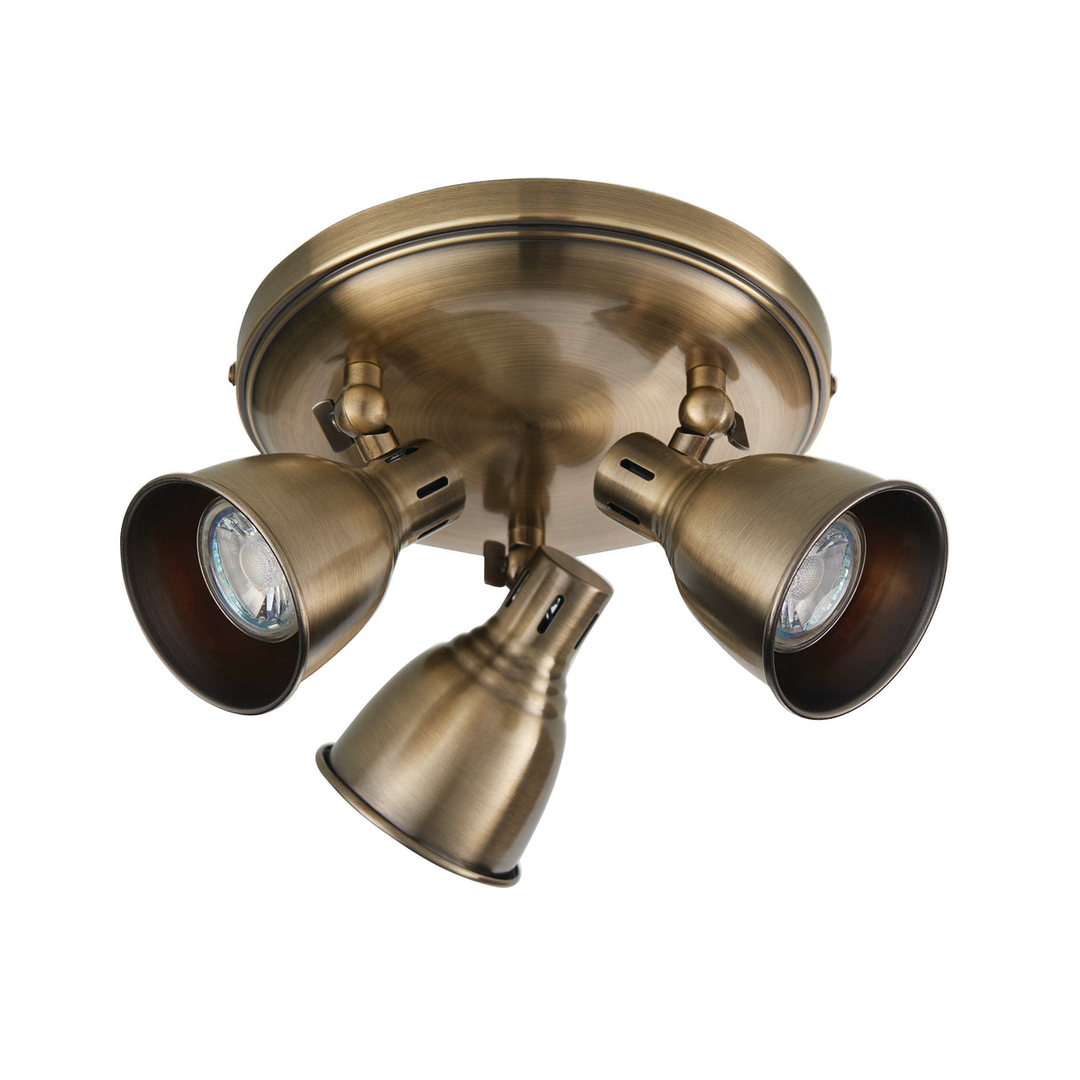 Amos Westbury 3 Light Spot Antique Brass – from Amos Lighting + Home