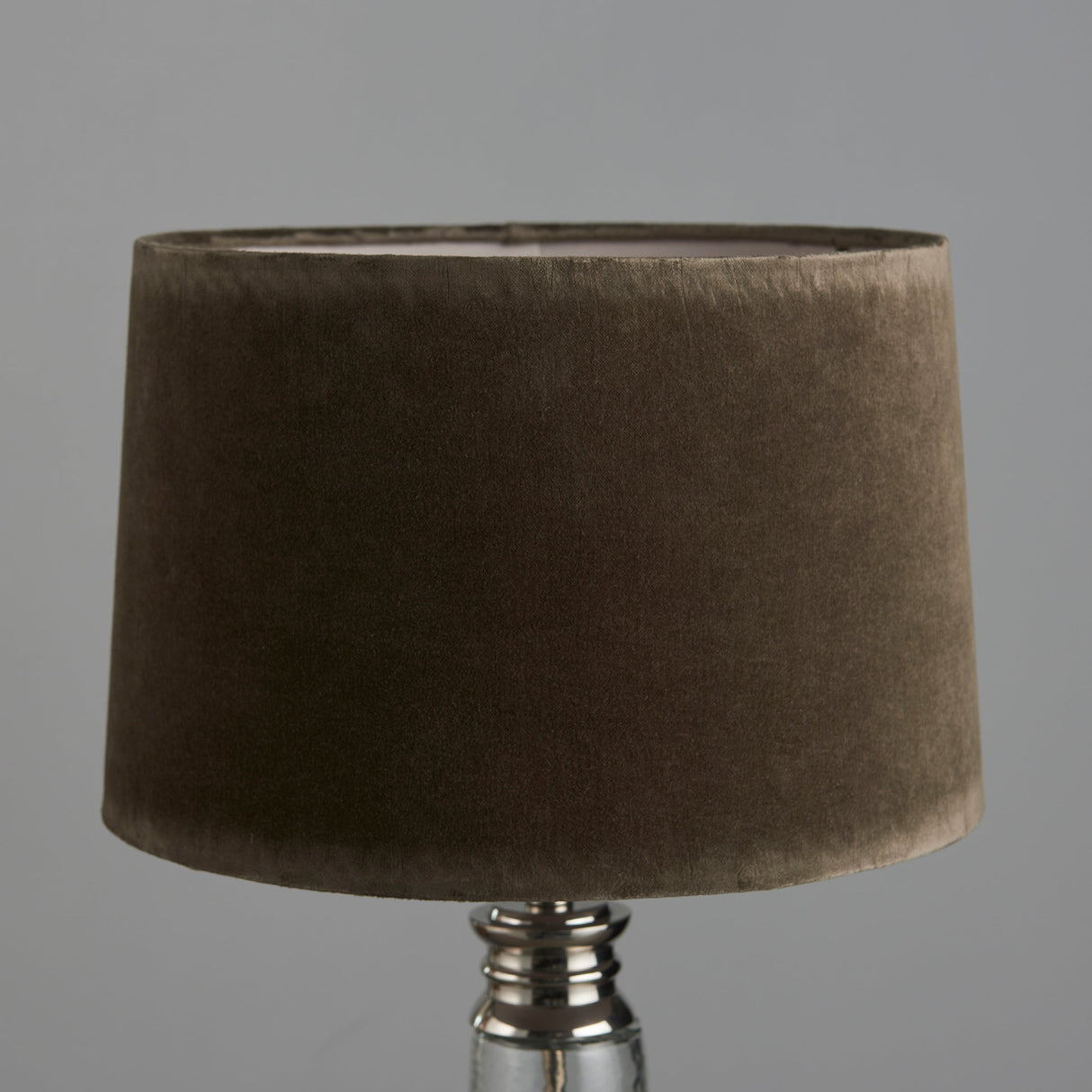 Endon Winslet Table Lamp Grey Velvet – from Amos Lighting + Home