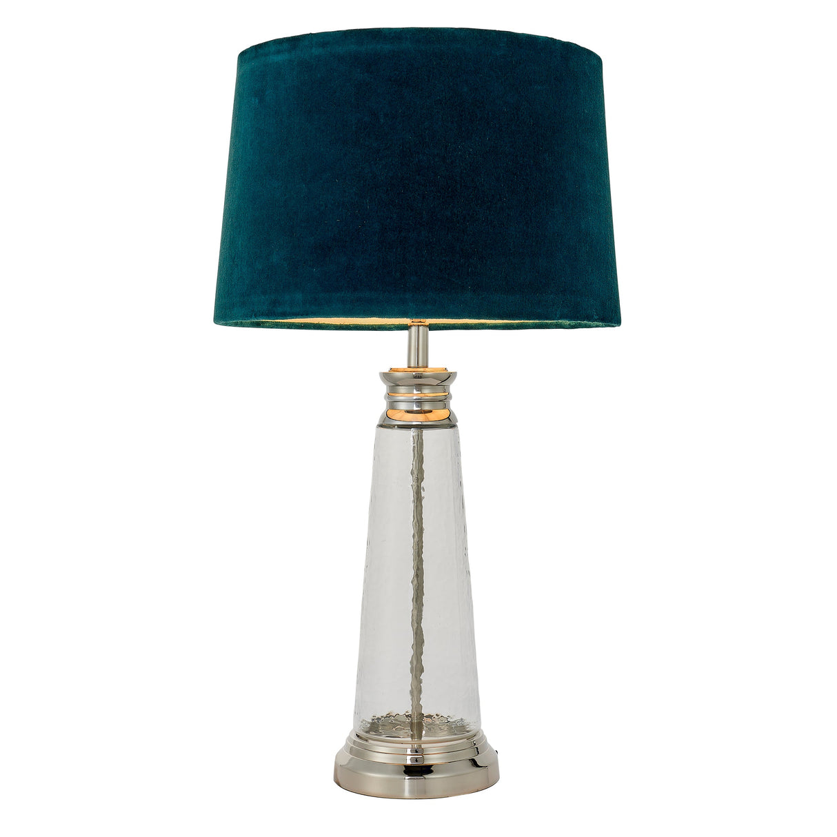 Endon Winslet Table Lamp Teal Velvet – from Amos Lighting + Home