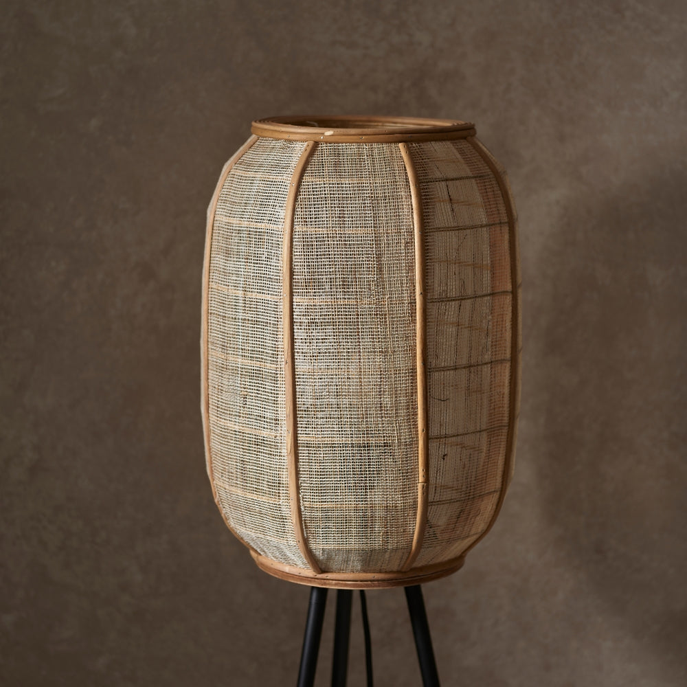 Amos Angarrack Bamboo Linen Floor Lamp – from Amos Lighting + Home