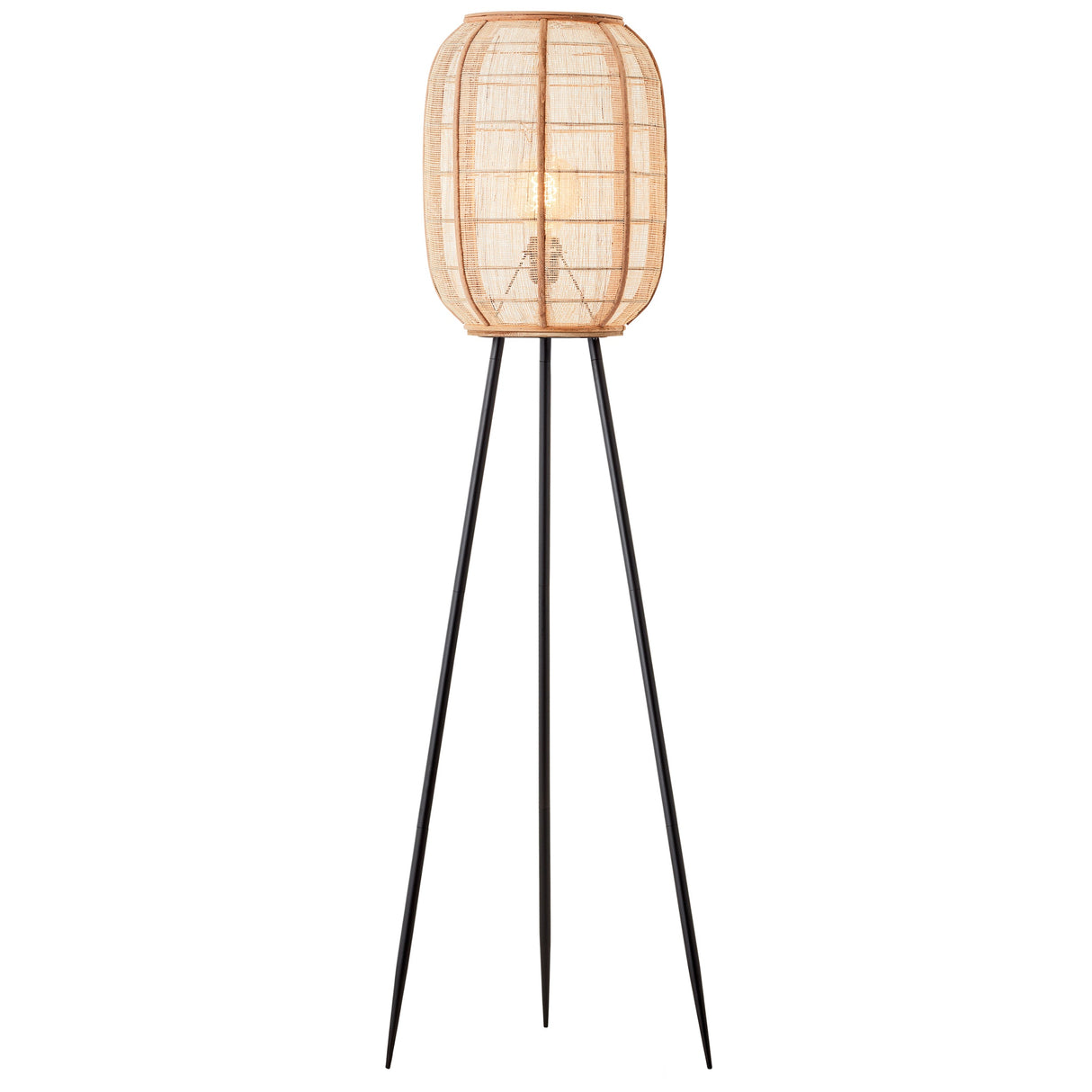 Amos Angarrack Bamboo Linen Floor Lamp – from Amos Lighting + Home