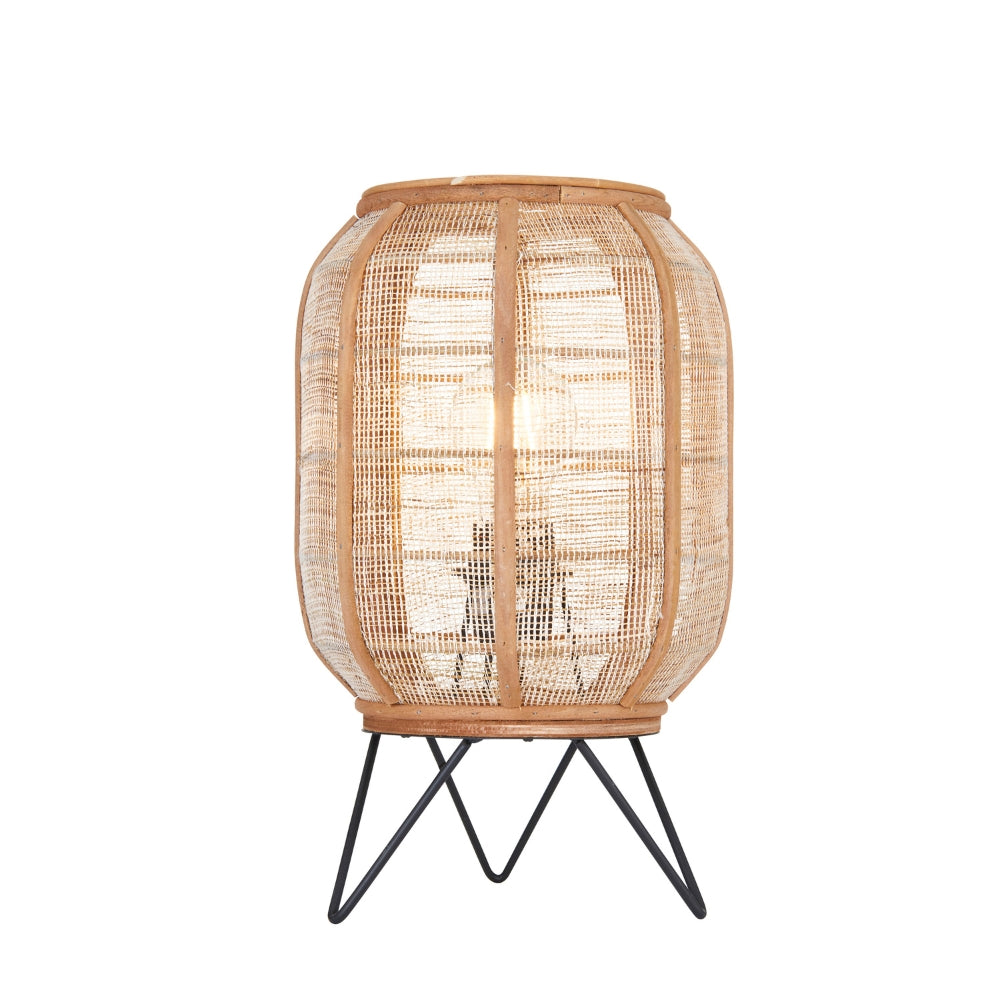 Amos Angarrack Bamboo Linen Table Lamp – from Amos Lighting + Home