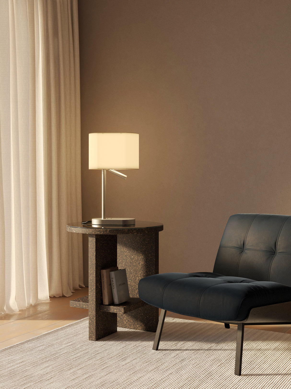 Astro Venn Table Reader Matt Nickel Interior Combination Reader Base