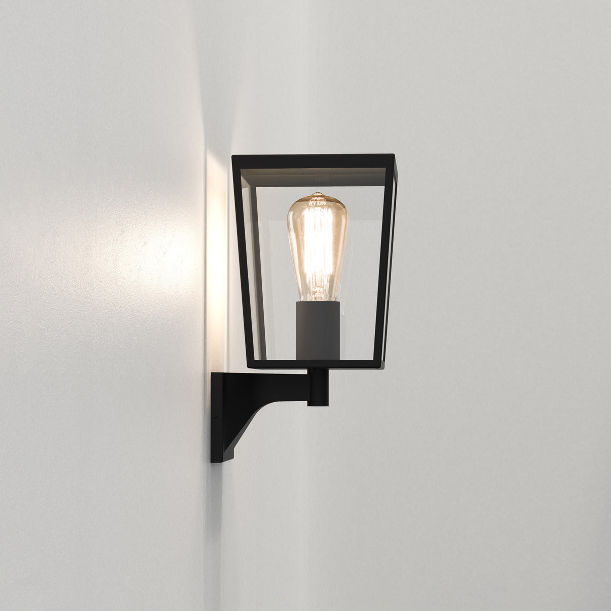 Astro Farringdon Textured Black Outdoor Wall Light