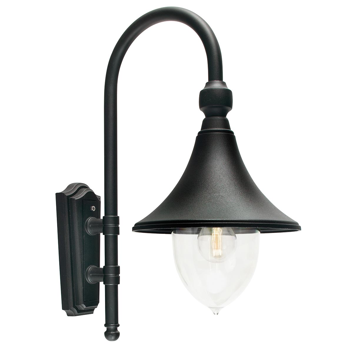 Norlys Firenze 1 Light Wall Lantern - Black