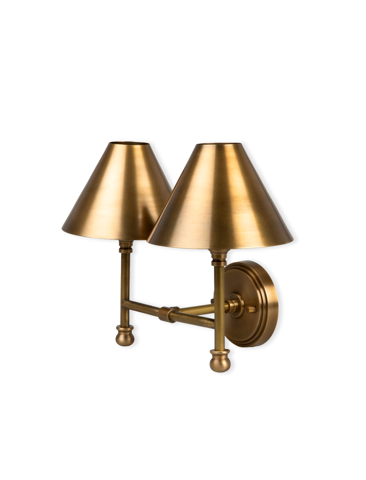 Garden Trading Kelmscot Double Wall Light Antique Brass