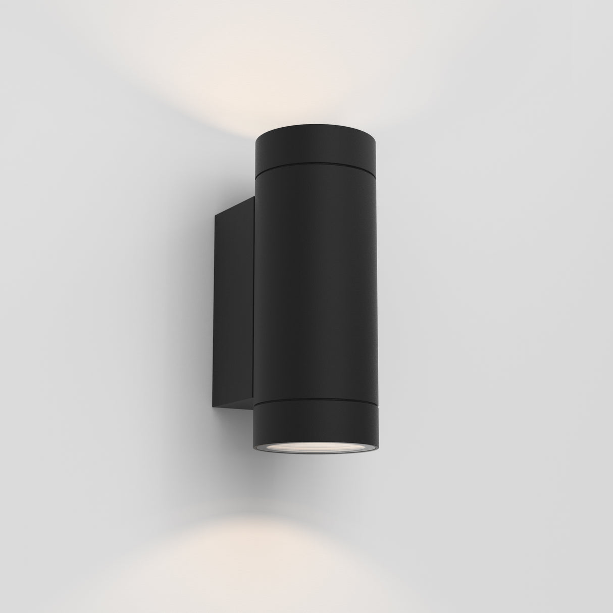 Astro Dartmouth Twin GU10 Textured Black Outdoor Wall Light