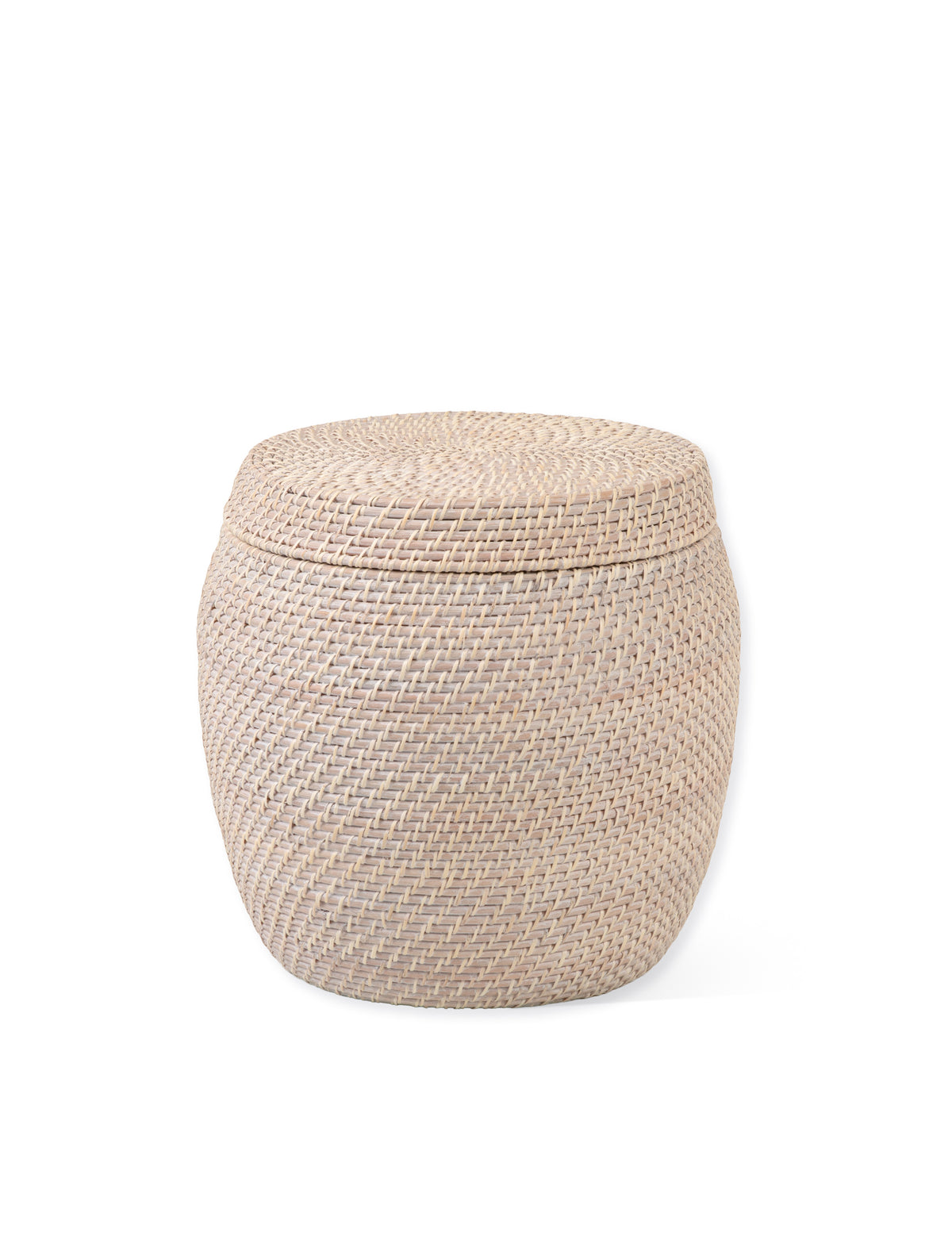 Garden Trading Wittering Side Table With Removable Lid - Rattan White