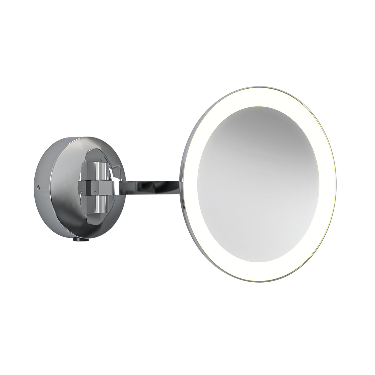 Astro Mascali Round LED Polished Chrome Bathroom Magnifying Mirror