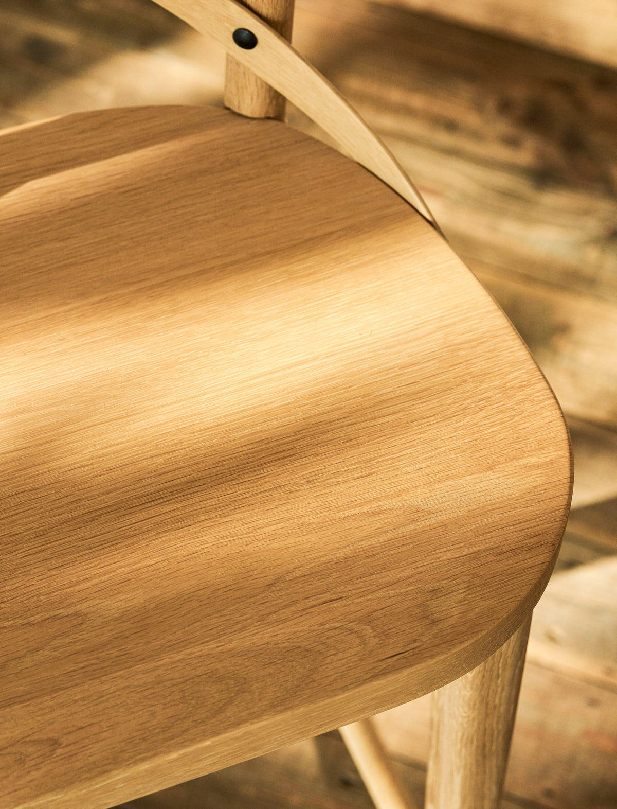 Garden Trading Ferndale Cross Back Bar Stool - Oak Wood, Natural
