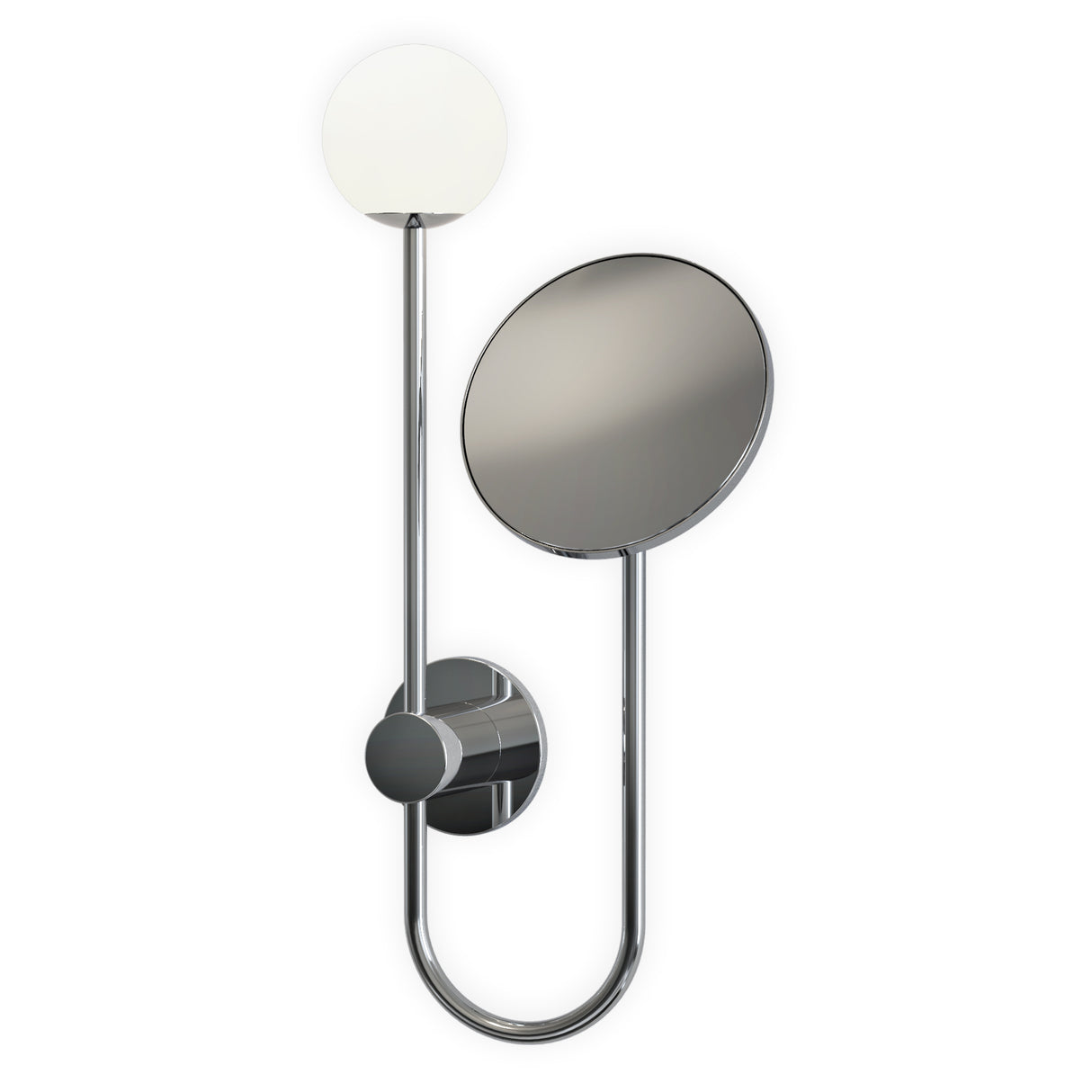 Astro Orb Polished Chrome Bathroom Magnifying Mirror