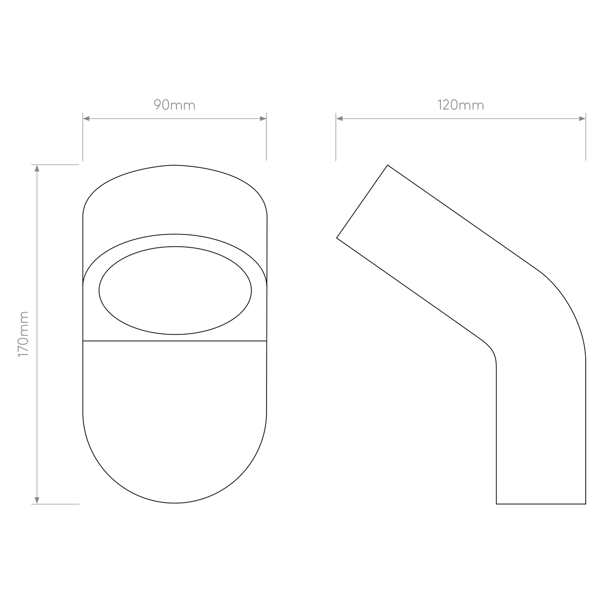 Astro Soprano Wall Textured Black Outdoor Marker Light