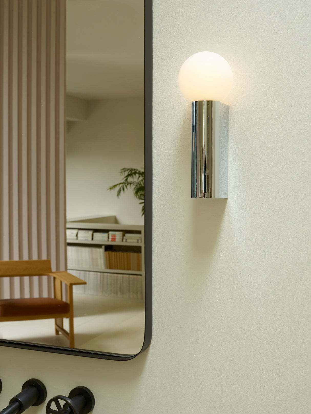 Astro Ortona Single Polished Chrome Bathroom Wall Light