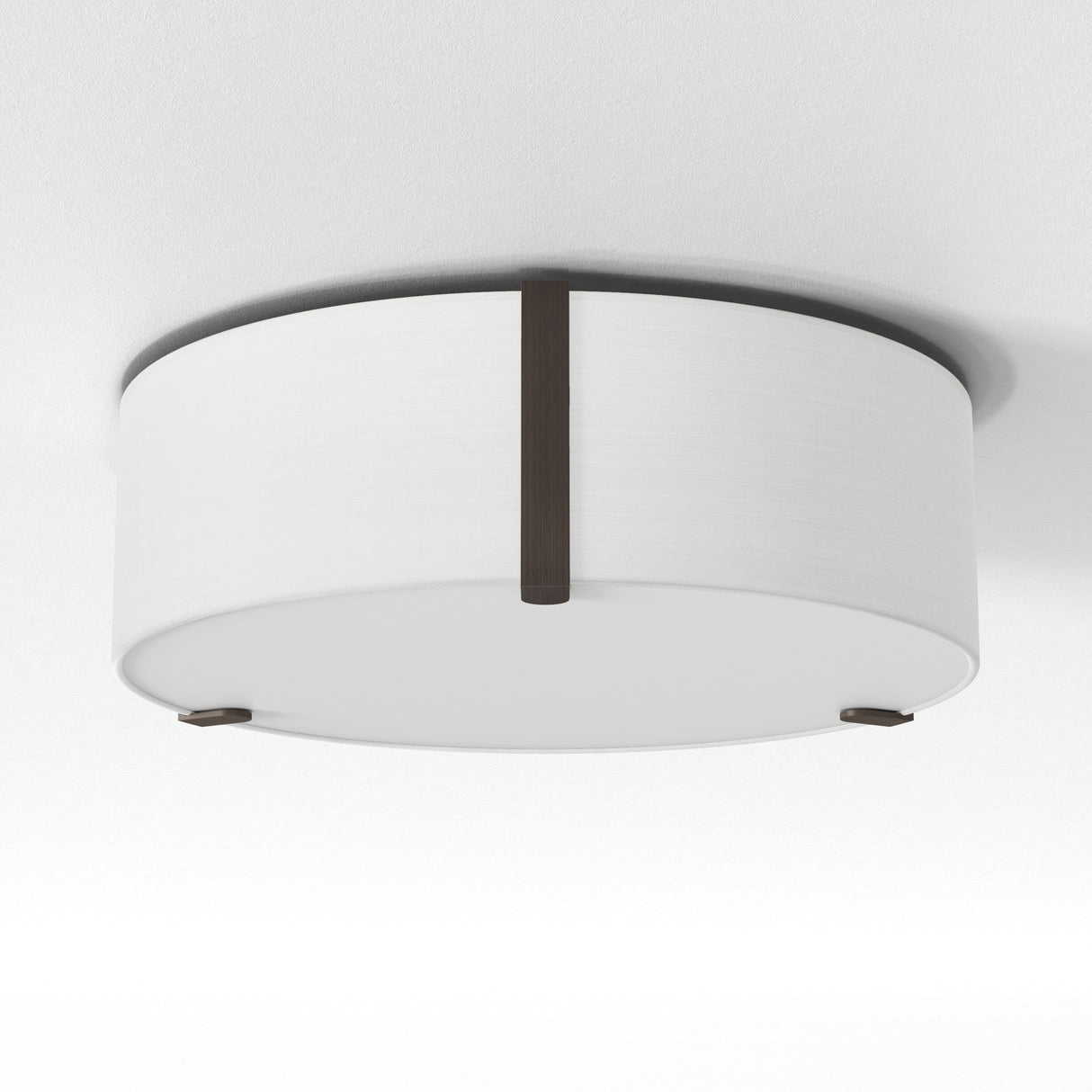 Astro Salina 400 Interior Ceiling Light White Fabric/Bronze