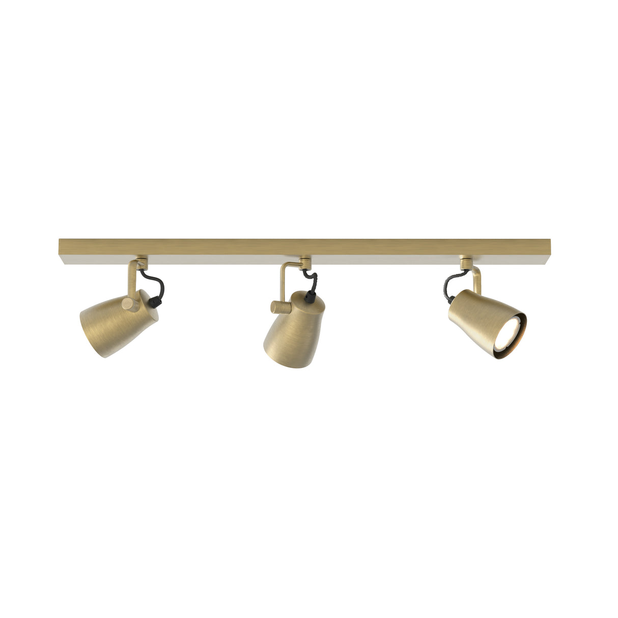 Astro Juno Triple Bar Matt Brushed Brass Interior Spotlight