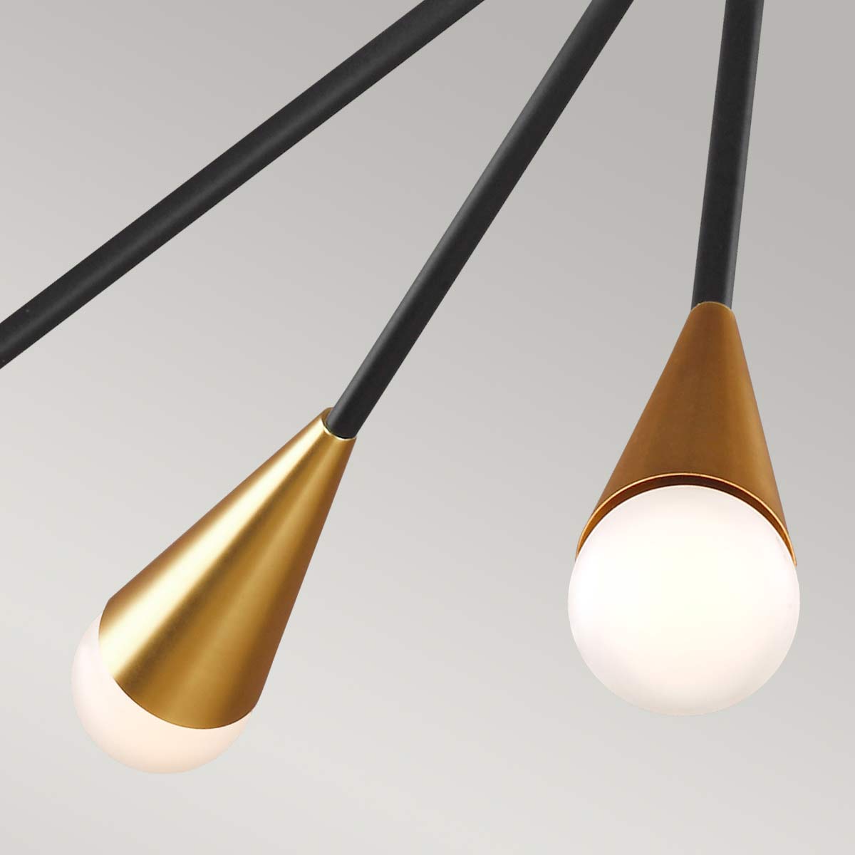 Feiss Jax 10 Light Chandelier Black