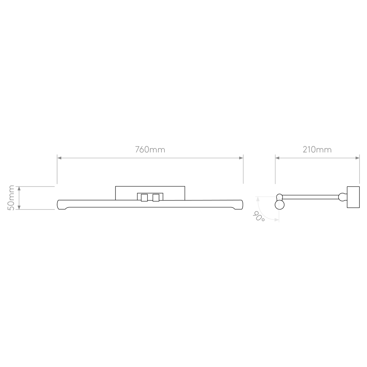 Astro Goya 760 LED Brushed Nickel Interior Picture Light
