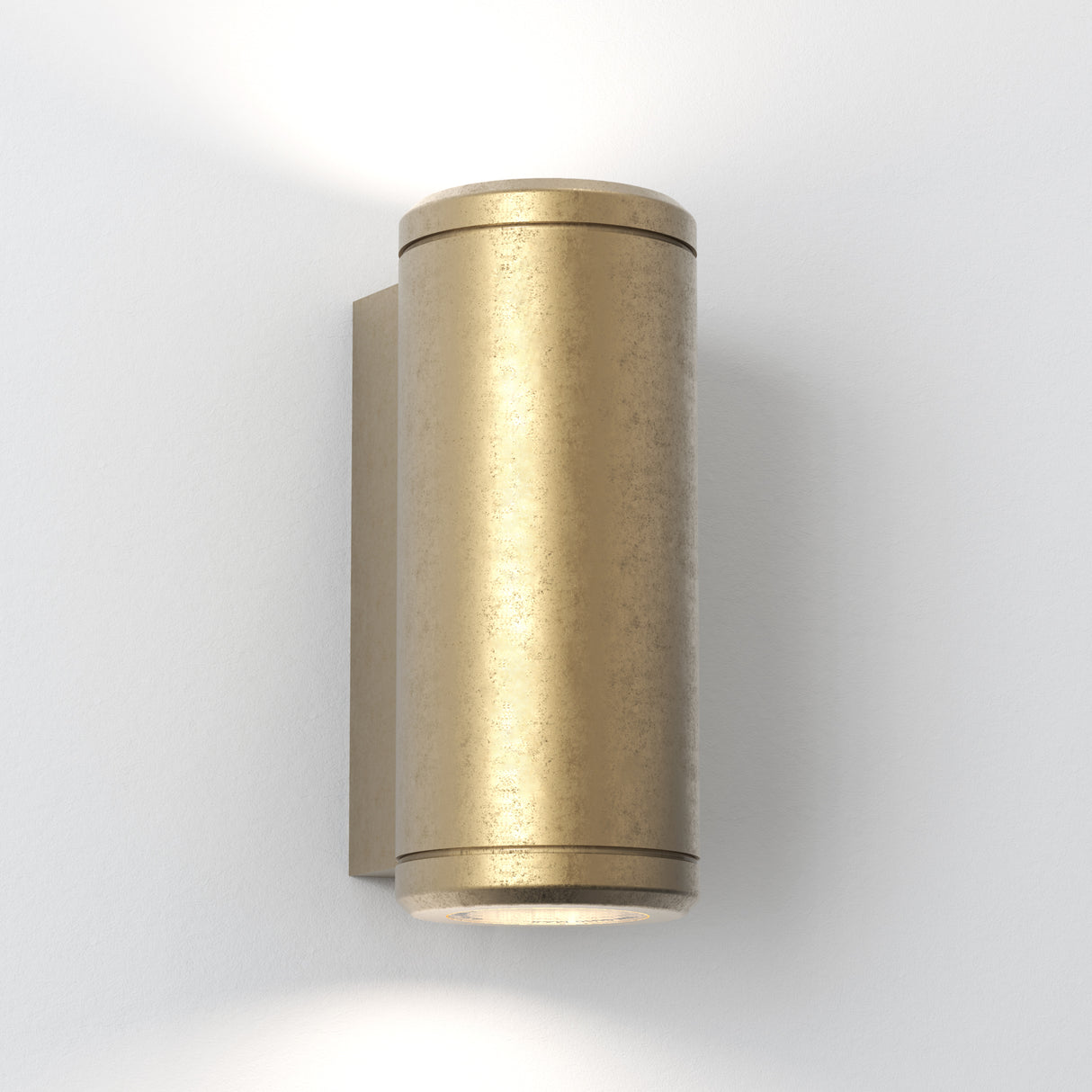 Astro Jura Twin Solid Brass Outdoor Wall Light