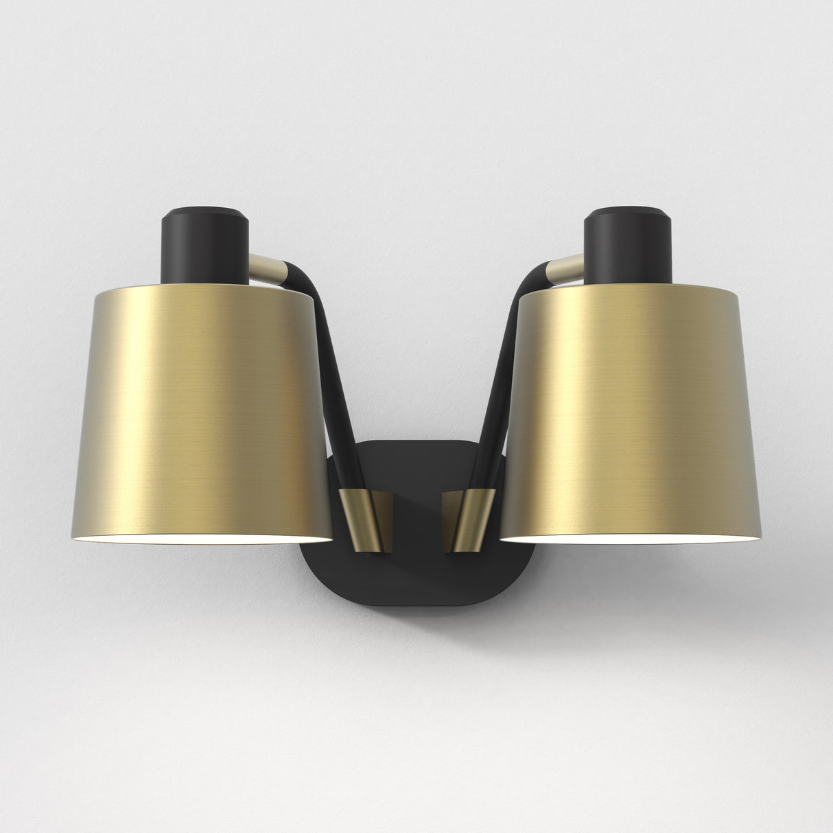 Astro Edward Twin Base Matt Black Interior Wall Light