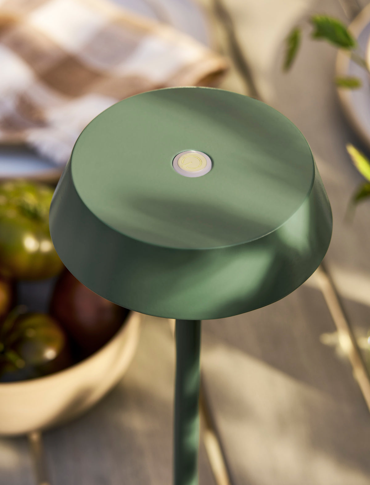 Garden Trading Winstone Rechargeable USB Slim Table Lamp Thistle Green