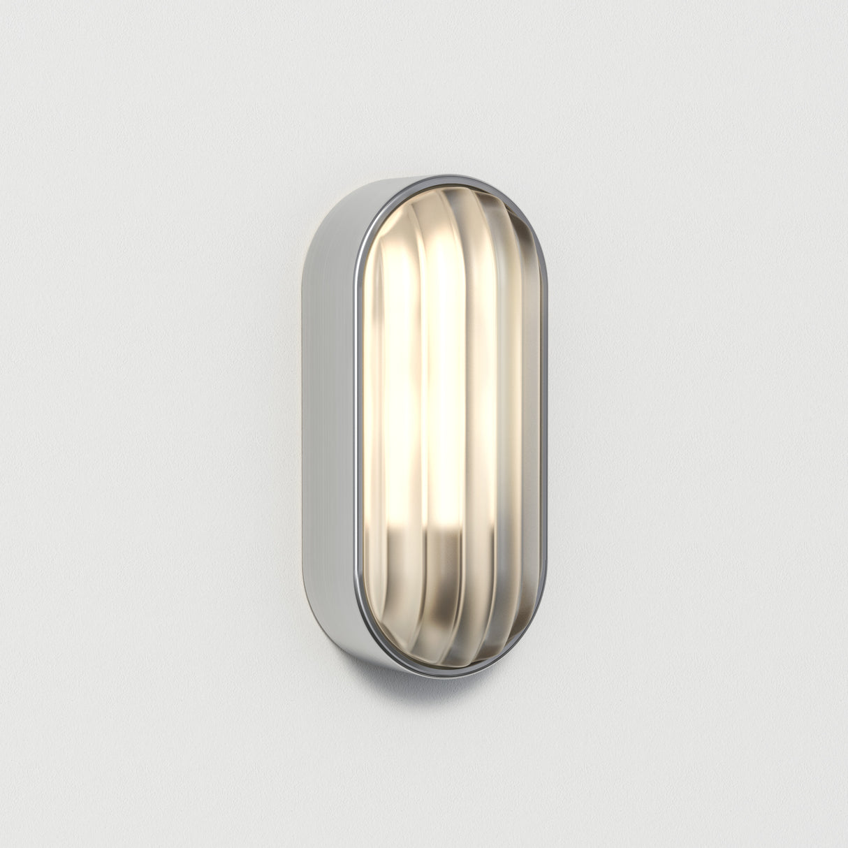 Astro Montreal Oval Brushed Stainless Steel Outdoor Wall Light