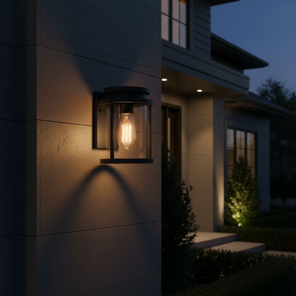 Franklite Alfresco Outdoor Wall Light - Contemporary Exterior Square