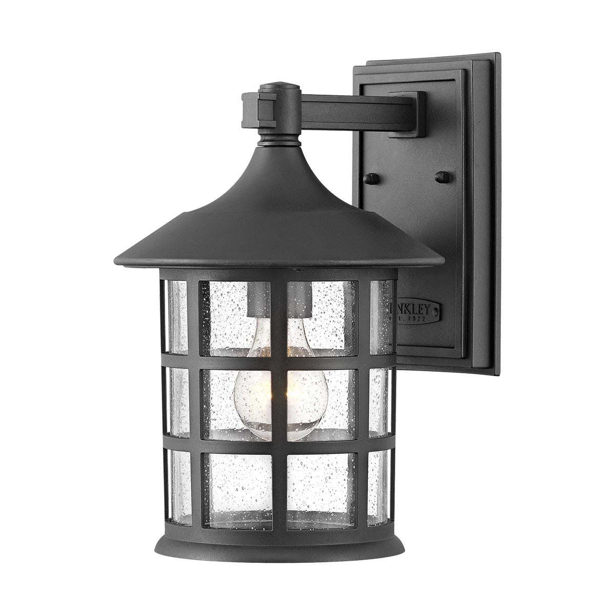 Hinkley Freeport 1lt Medium Wall Lantern Black