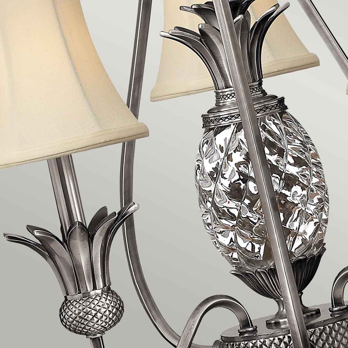 Hinkley Plantation 3 Light Chandelier Silver