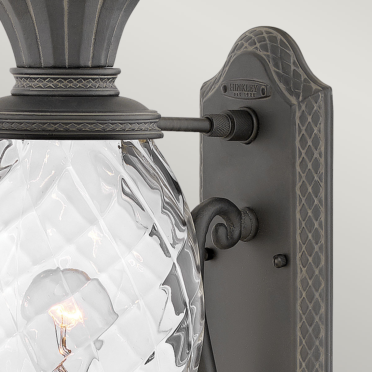 Hinkley Plantation 1lt Medium Wall Lantern Black