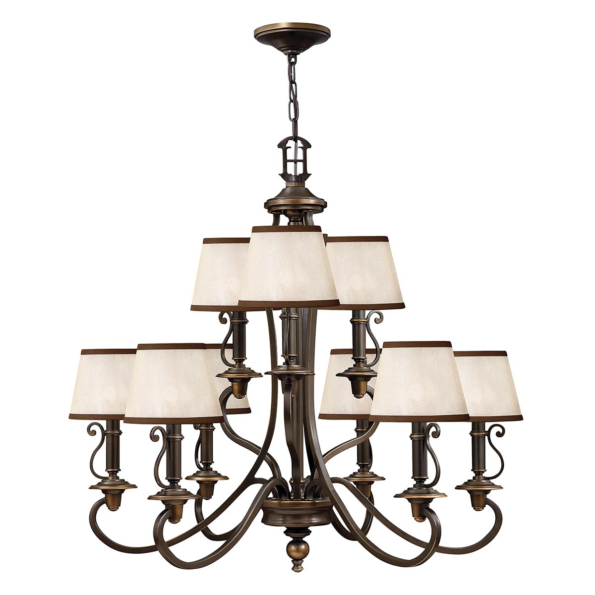 Hinkley Plymouth 9 Light Chandelier