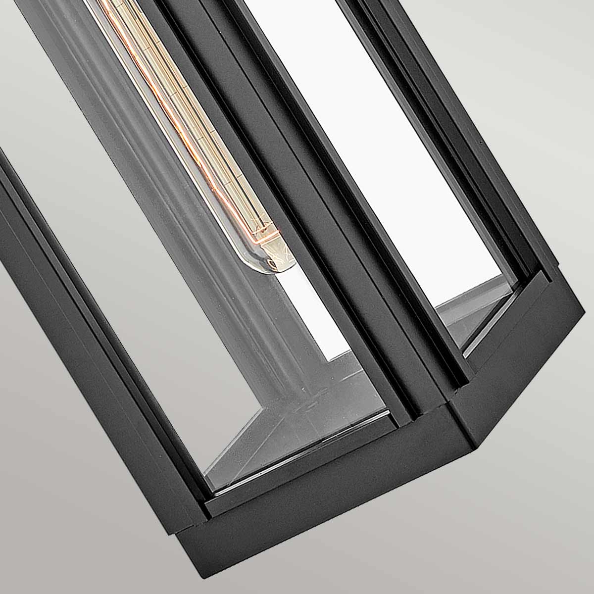 Hinkley Sag Harbor 1 Light Small Wall Lantern Black