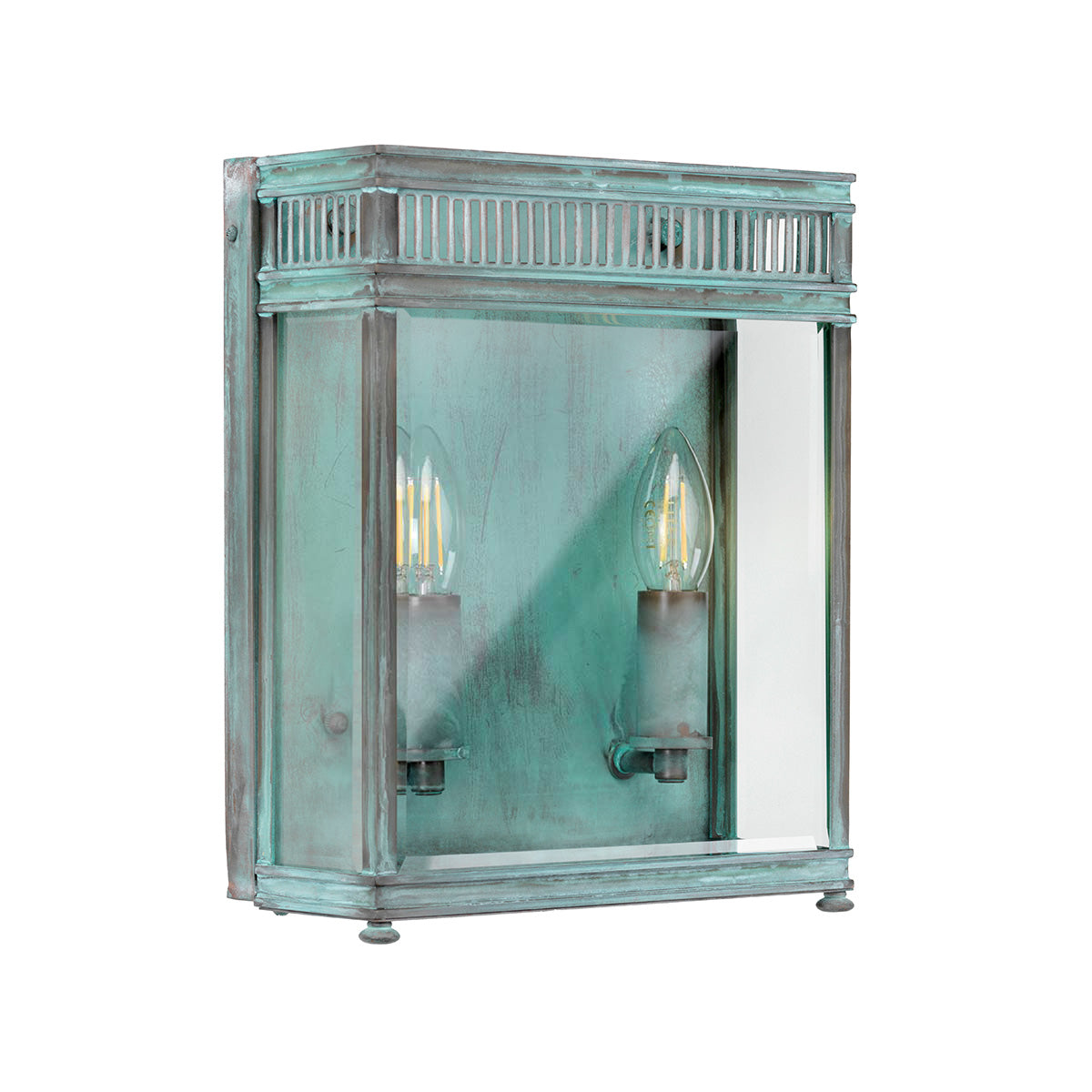 Elstead Holborn 2 Light Medium Half Lantern Bronze