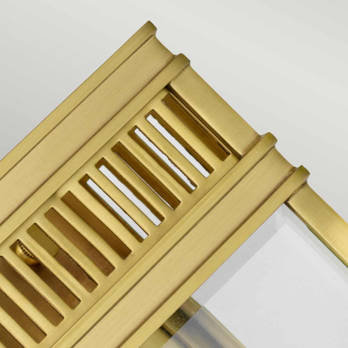 Elstead Holborn 1 Light Small Half Lantern Brass