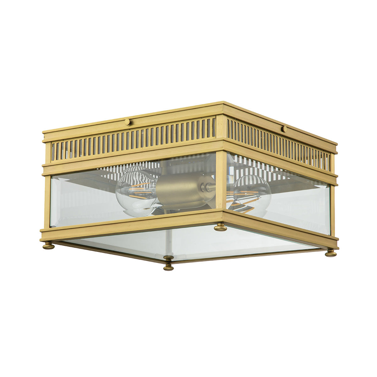 Elstead Holborn 2 Light Flush Brass