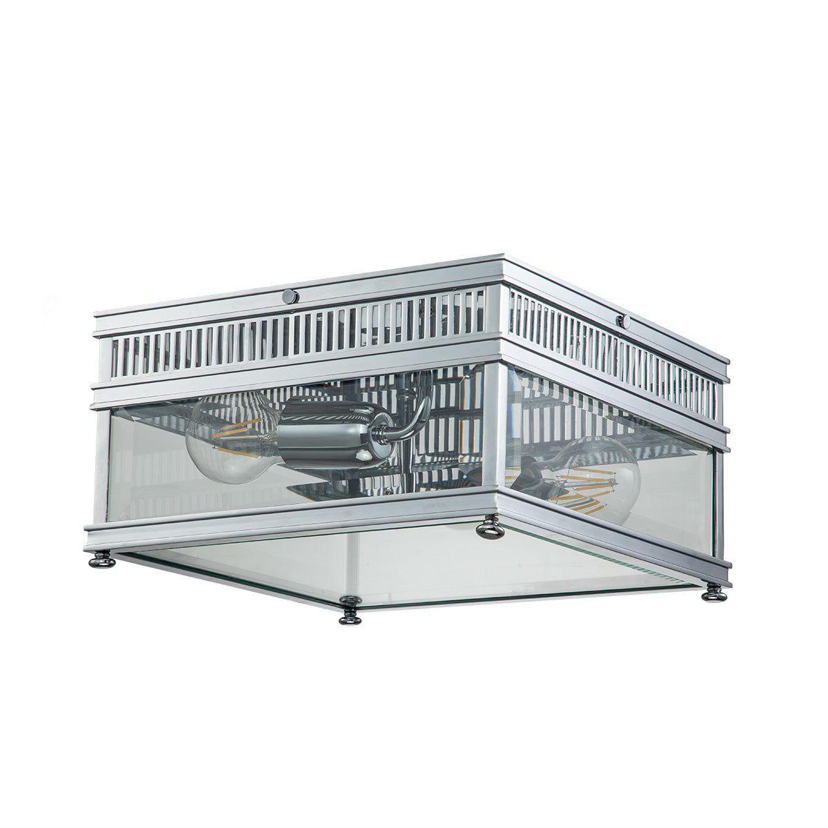 Elstead Holborn 2 Light Flush Silver