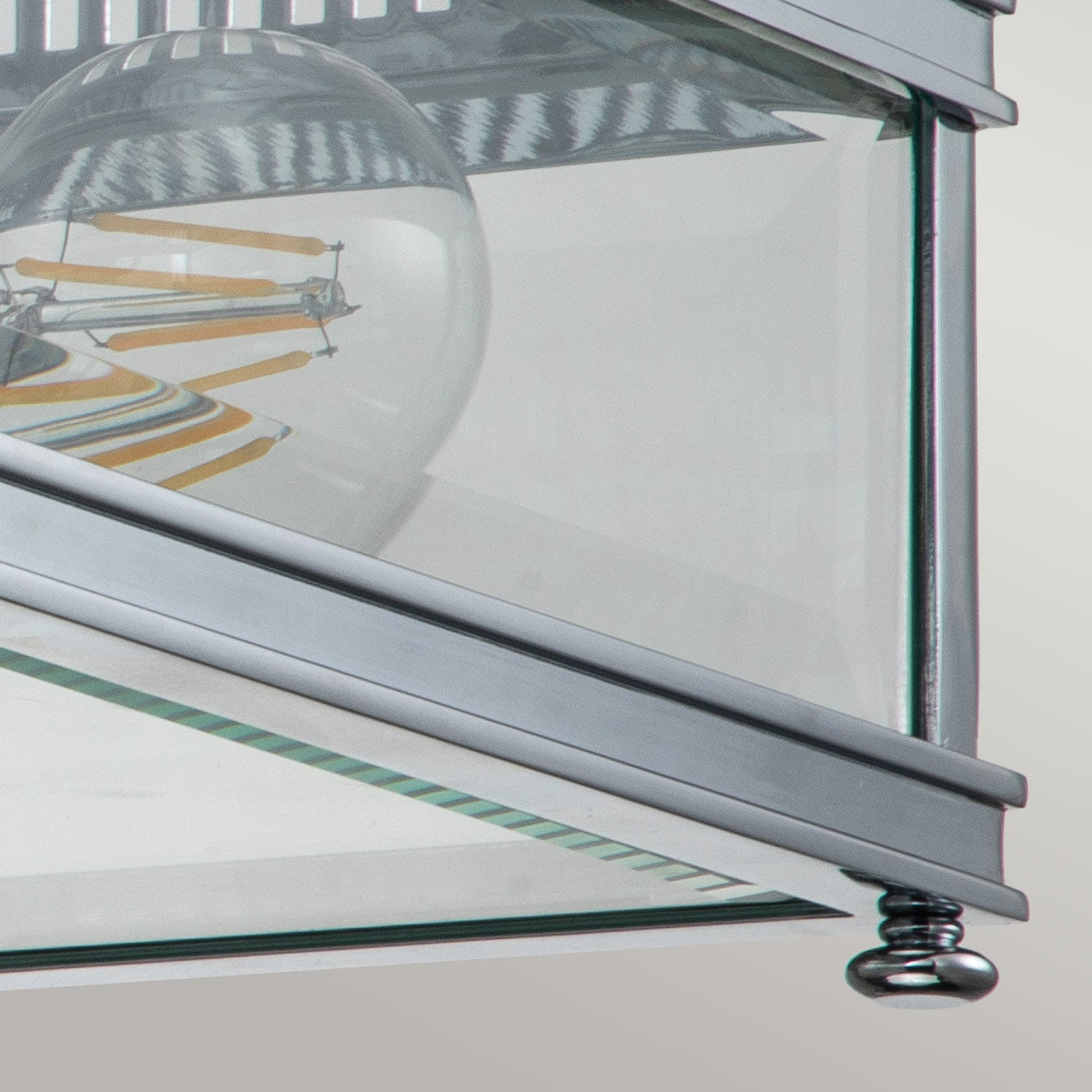 Elstead Holborn 2 Light Flush Silver
