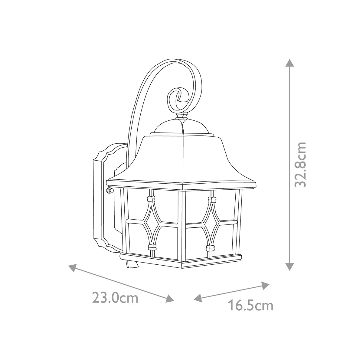 Elstead Kent 1 Light Wall Lantern
