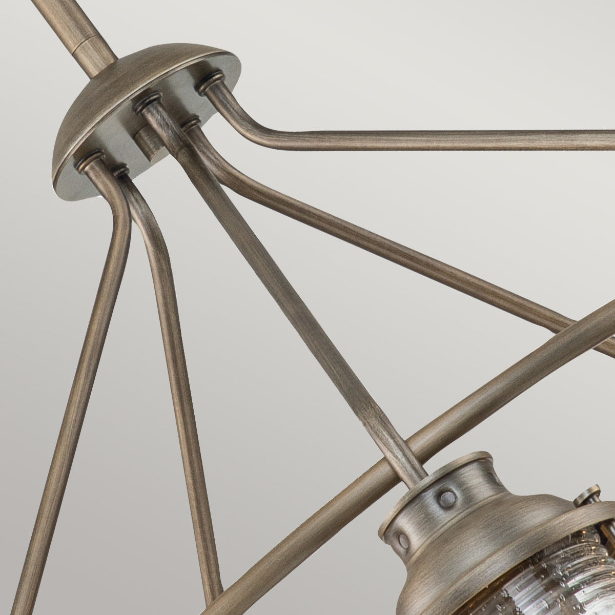 Kichler Ashland Bay 5 Light Outdoor Chandelier Grey