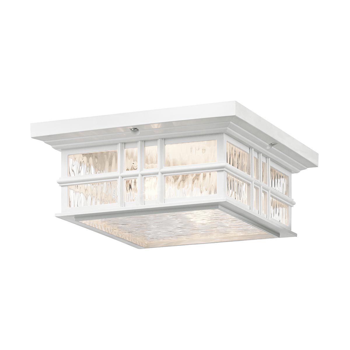 Kichler Beacon Square 2 Light Flush White